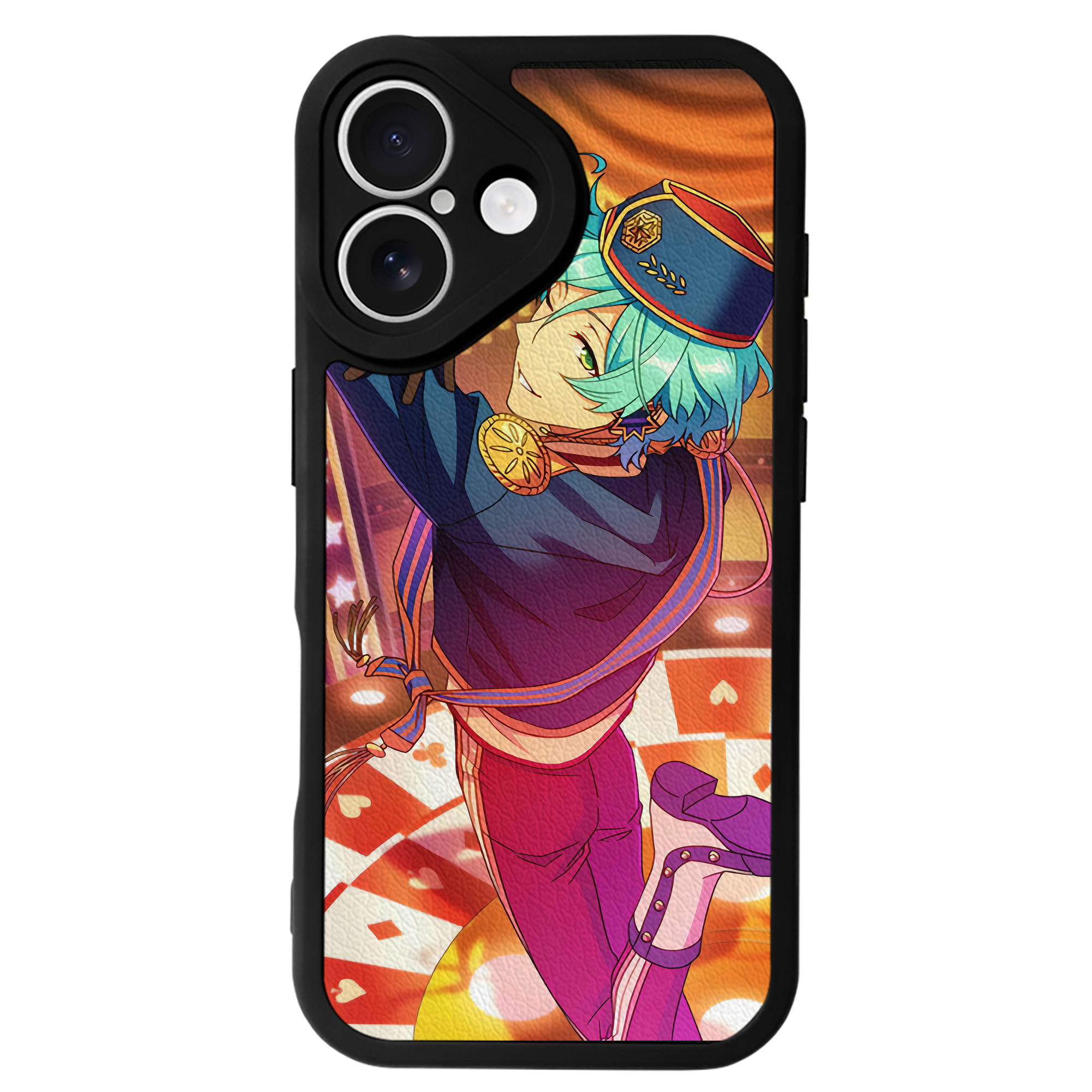 （画像用） あんさんぶるスターズ! Ensemble Stars 【iPhone 16シリーズ対応】シリコンスマホケース（レザー調） 材質：シリコン